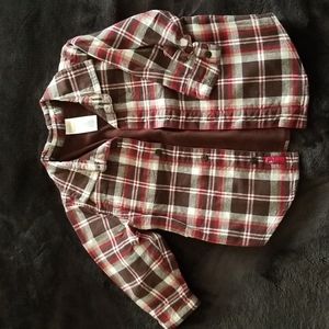 Gymboree 18-24 mos. Fleece lined flannel shirt